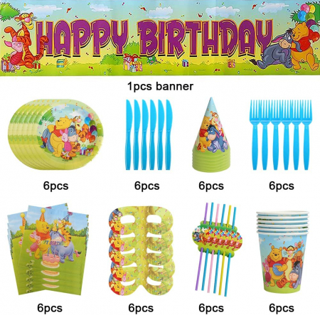 Set 49 piese decoratiuni petrecere copii [1]