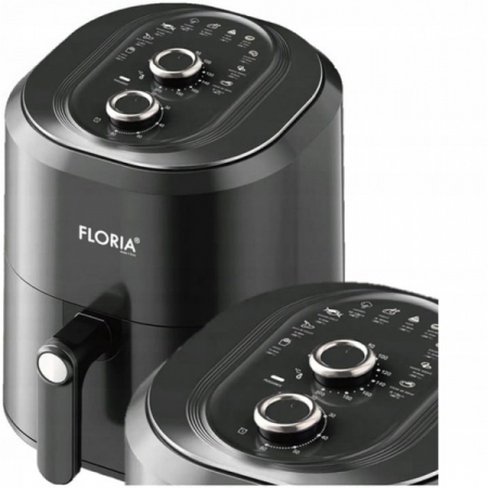 Friteuza cu aer cald  Neagra, putere 1360W, Capacitate 6 Litri, temperatura reglabila [2]