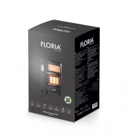 Soba Floria gaz GPL si electrica, putere 4200W, 3 trepte de putere, furtun inclus [2]