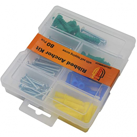 Ancora din plastic pentru gips-carton si șuruburi cu cap cilindric, 80 buc [2]
