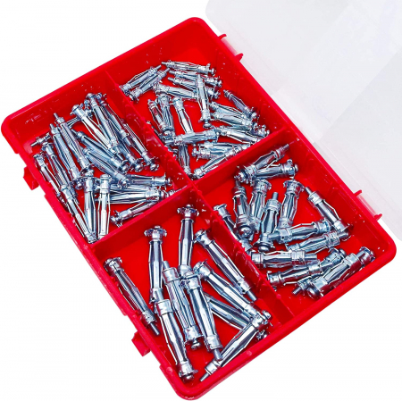 Set de 67 buc (8 x 36 cm, 8 x 46 cm, 11 x 36 cm, 11 x 50 mm) Ancore tubulare,știfturi metalice. [3]