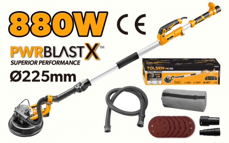 Polizoare electrice - Aparat de slefuit extensibil pentru gips-carton, 800 w, 225m