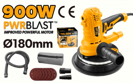 Polizoare electrice - Aparat de slefuit pentru gips-carton, 900 w, 180mm, PwrBlast