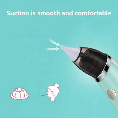 Aspirator nazal electric pentru copii, 5 trepte de putere cu 2 capete de silicon [4]