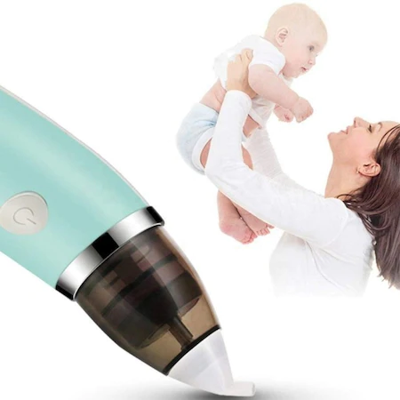 Aspirator nazal electric pentru copii, 5 trepte de putere cu 2 capete de silicon [6]