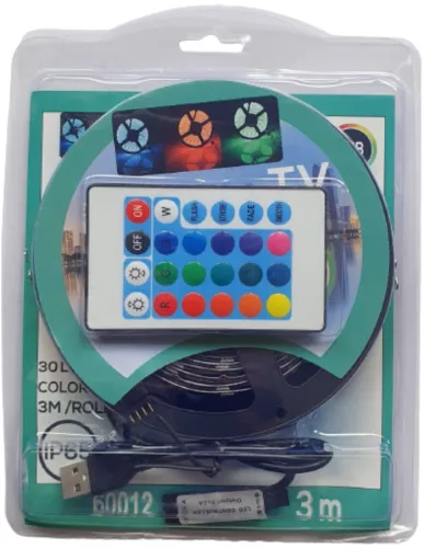 Becuri LED - Banda RGB LED strip cu conectare USB,3M