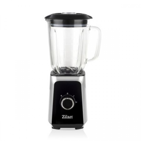 Electrocasnice bucatarie - Blender, 1.5 l, 2 viteze + Functie impuls, Zdrobire gheata, Vas de sticla, Inox