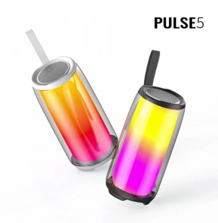 Boxe Portabile - Boxa portabila cu lumini colorate, Bluetooth, PLUSE5 Middle Wirelless