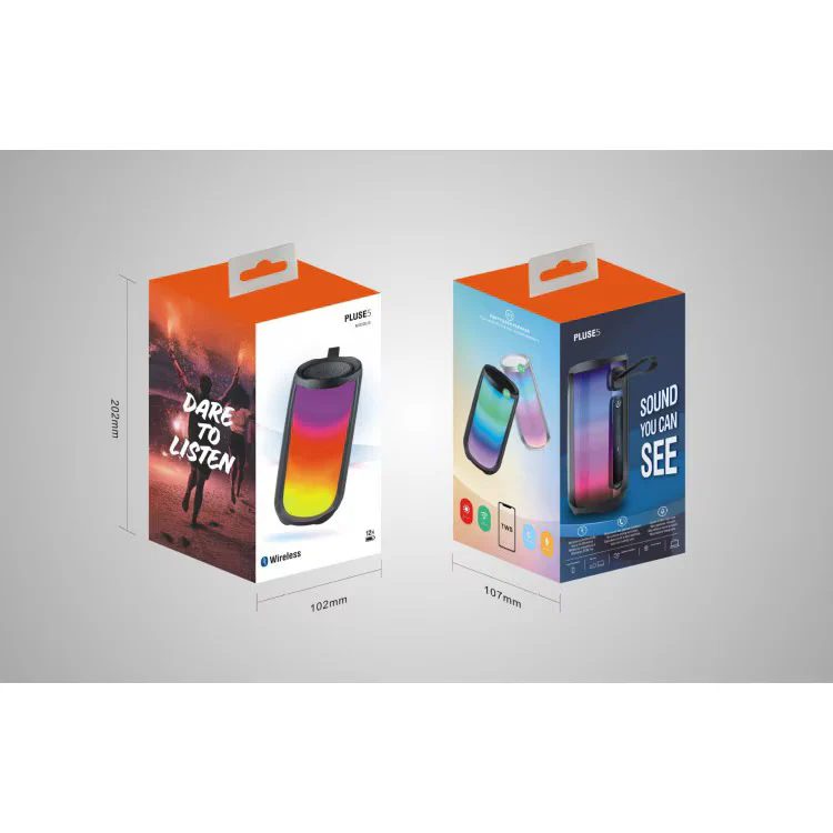 Boxa portabila cu lumini colorate, Bluetooth, PLUSE5 Middle Wirelless [4]
