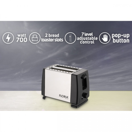 Prajitor de paine Inox,700W, 7 nivele de control al temperaturii [4]