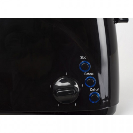 Prajitor paine dublu,1400W, 5 grade rumenire si functii multiple Negru, [13]