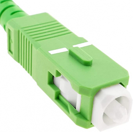 Cablu fibră optică LAZY SPORTS, SC/APC la SC/APC, Singlemode Simplex 9/125, Operatori: Movistar, Jazztel, Vodafone, Orange, Amena, Masmovil, Yoigo (Blanco 10M) [2]