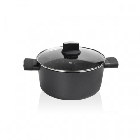 Cratita cu invelis din marmura, 5 straturi, 26 cm si manere fine la atingere, 5.7 L [3]