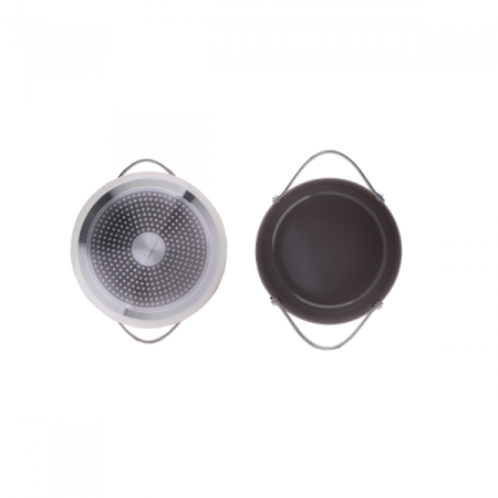Oala din 5 straturi de material, 24 cm diametru, capacitate 5.2l, manere nituite din otel inoxidabil [2]