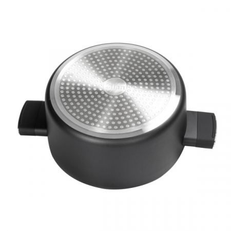 Cratita Negru cu invelis din marmura, 5 straturi, 24 cm si manere fine la atingere, 4.6 L [2]