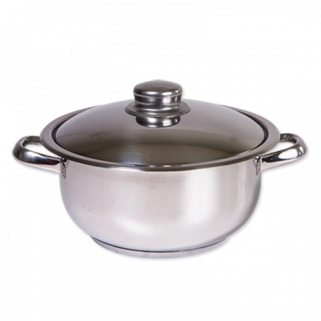 Casă & grădină - Oala inox cu capac diametru 26 cm, capacitate 8 L