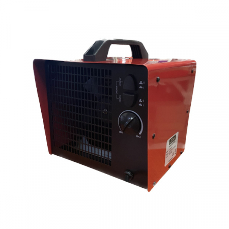 Aeroterme - Radiator ceramic Rosu, putere 3000W, protectie la supraincalzire, silentios