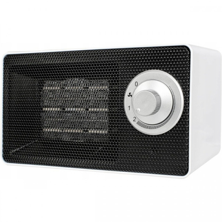 Aeroterma ceramica  Alb, 1000W, 2 nivele de incalzire, oprire automata la rasturnare [5]