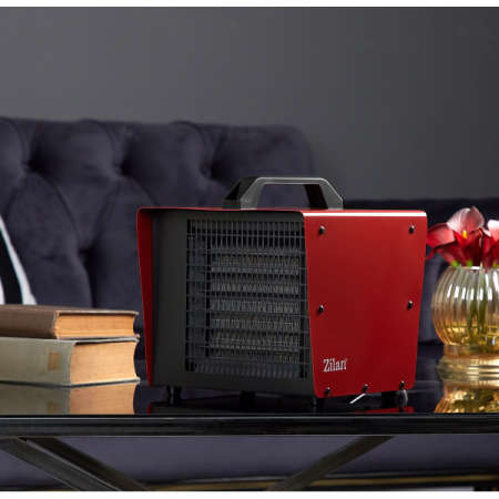 Radiator ceramic Rosu, putere 3000W, protectie la supraincalzire, silentios [3]