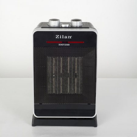 Aeroterma ceramica, Putere 2000W, 2 trepte de reglare temperatura+aer rece, Termostat reglabil, Rezistenta ceramica, Functie oscilatie, Sistem siguranta impotriva rasturnarii si supraincalzirii [2]