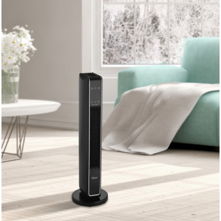 Aeroterma ceramica turn  Negru, 2200W, Ecran cu atingere, Timer 8H [6]