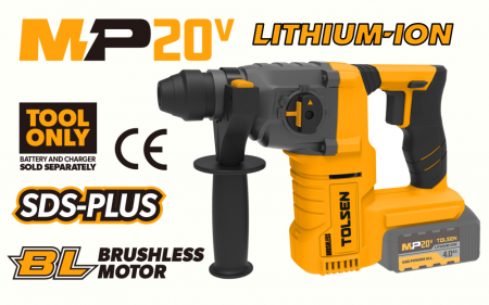 Bormasini percutie - Ciocan rotopercutor fara acumulator Li-ion Brushless, MP20V