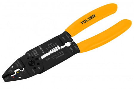 Clesti sertizat cabluri - Cleste pentru dezizolare si sertizare cabluri 215 mm (Indust