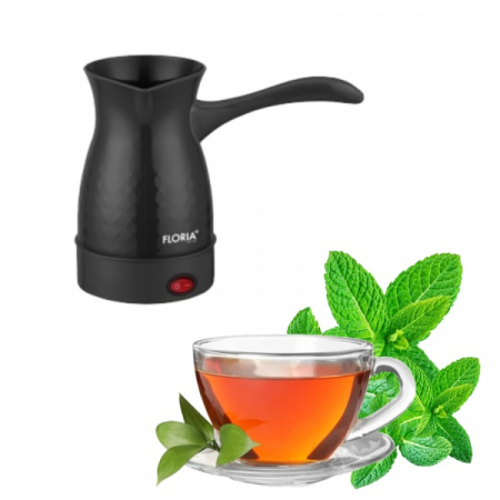 Ibric electric,putere 600W, capacitate 800 ml, 6 cesti, Negru [2]