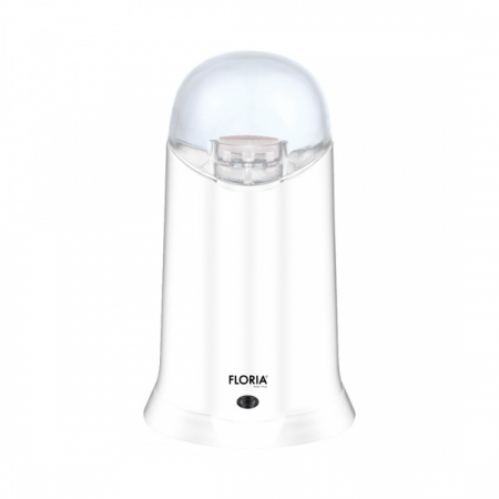 Rasnite electrice - Rasnita Electrica Alb Putere 200W, Capacitate 60 gr, Cuva otel inoxidabil