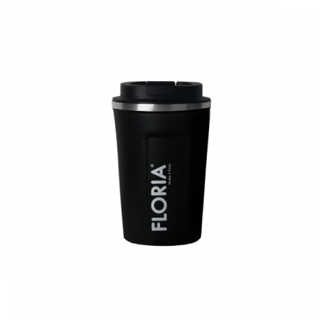 Bucatarie & Servire - Cana de cafea tip termos, capacitate 380ml, interior din inox, pereti dublii, negru