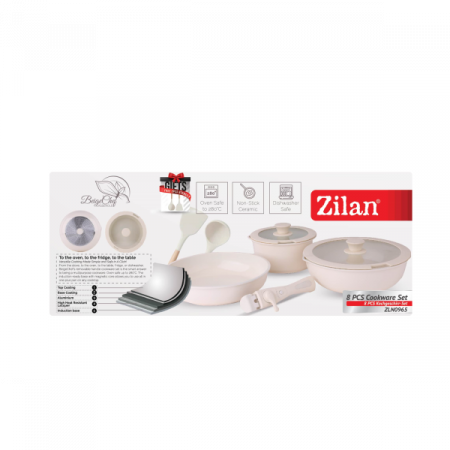 Set vase de gatit 5 din 8 piese, 5 straturi de material, compatibil cuptor [8]