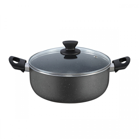 Cratite - Cratita aluminiu 24 cm, 3L cu capac