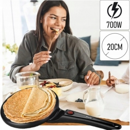 Aparat pentru facut clatite  Negri, 700W, cu diamentru de 20 cm [4]