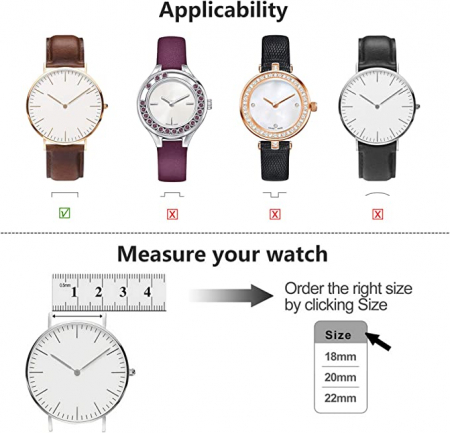 Curea ceas din oțel inoxidabil 22 mm [4]