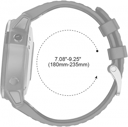 Curea  ceas din silicon 26 mm [4]