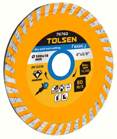 Accesorii scule - Disc cu diamant turbo 115x22.2 mm