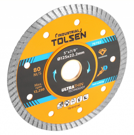 Accesorii scule - Disc diamantat de taiere continuu, 180x22.2, 1.6x8 mm, ultra