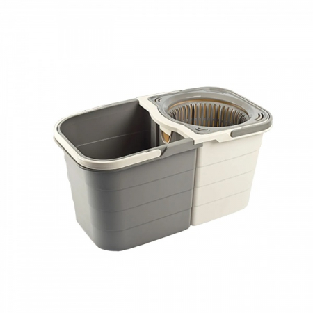 Mop rotativ cu doua recipiente separabile, maner ajustabil, Gri [2]