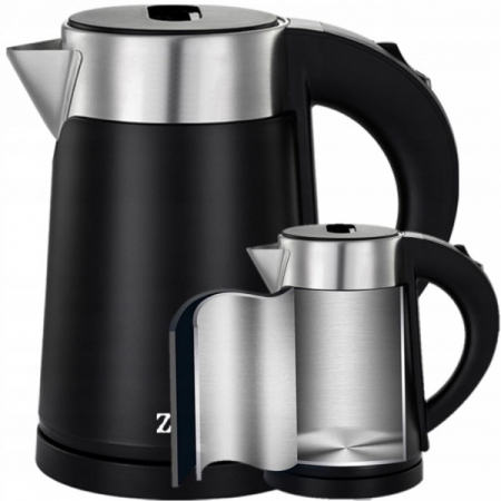 Fierbator electric cu pereti dublii, putere 800W, capacitate 0.8L, inox [1]