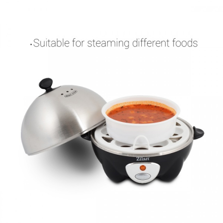 Fierbator de oua, Negru 360W, Capacitate 7 oua [8]