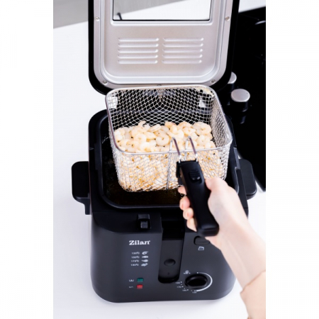 Friteuza 1600 W, 2.5 l, Termostat reglabil, Cuva detasabila, inox [2]