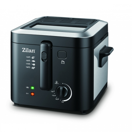Electrocasnice - Friteuza 1600 W, 2.5 l, Termostat reglabil, Cuva detasabila, inox