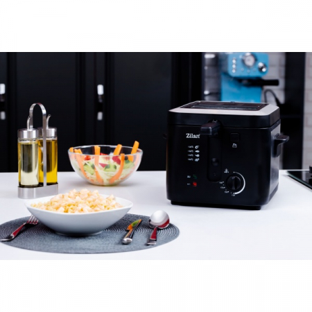 Friteuza 1600 W, 2.5 l, Termostat reglabil, Cuva detasabila, inox [6]