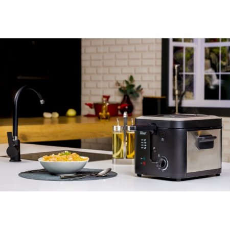 Friteuza 1600 W, 2.5 l, Termostat reglabil, Cuva detasabila, inox [9]
