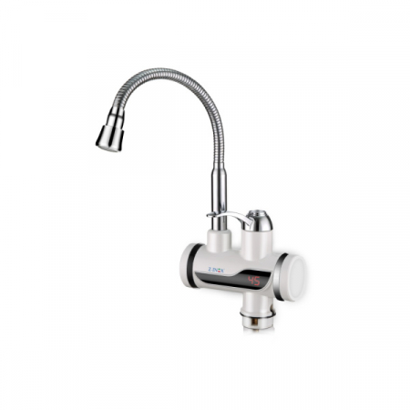 Baterii - Robinet electric Alb, incalzire instanta, putere 3000W, inox