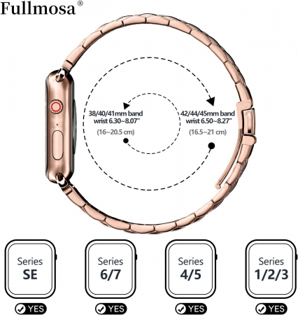 Curea metalică pentru Apple Watch 42 mm și 38 mm [5]