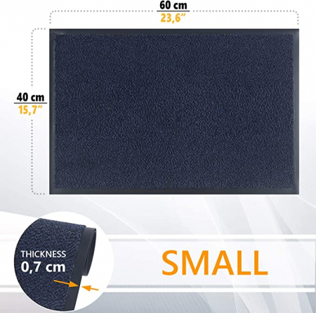 GadHome Covoraș absorbant de apă, Albastru 40cm x 60cm [3]