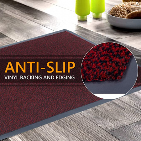Decorațiuni - GadHome Covoraș absorbant de apă, antracit Rosu 40cm x 60cm