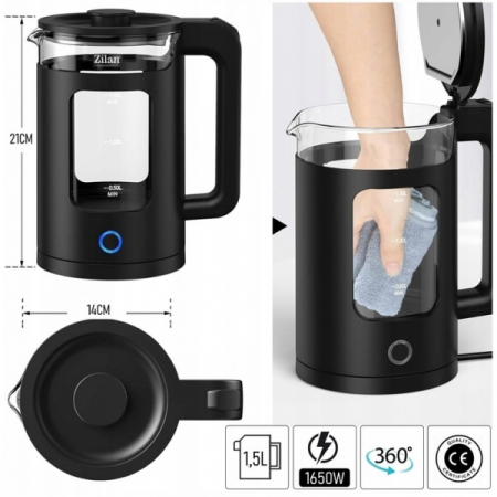 Fierbator electric,capacitate 1.5 L, putere 1650 W, indicator luminos [3]