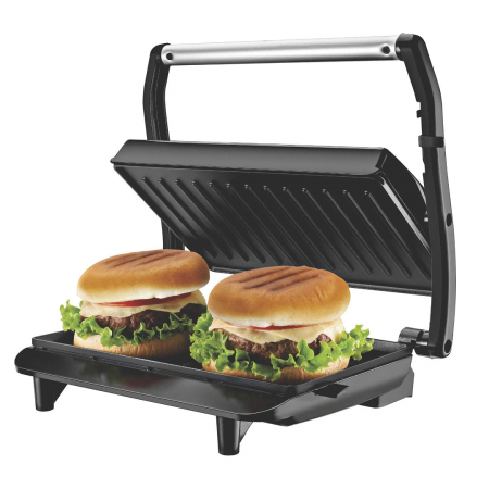 Electrocasnice bucatarie - Grill electric multifunctional,placi antiaderente cu control al temperaturii, 850 W